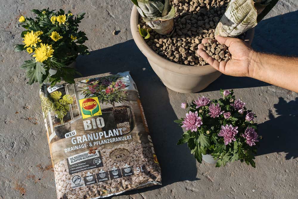 κοκκοι αποστραγγισης και φυτευσης granuplant